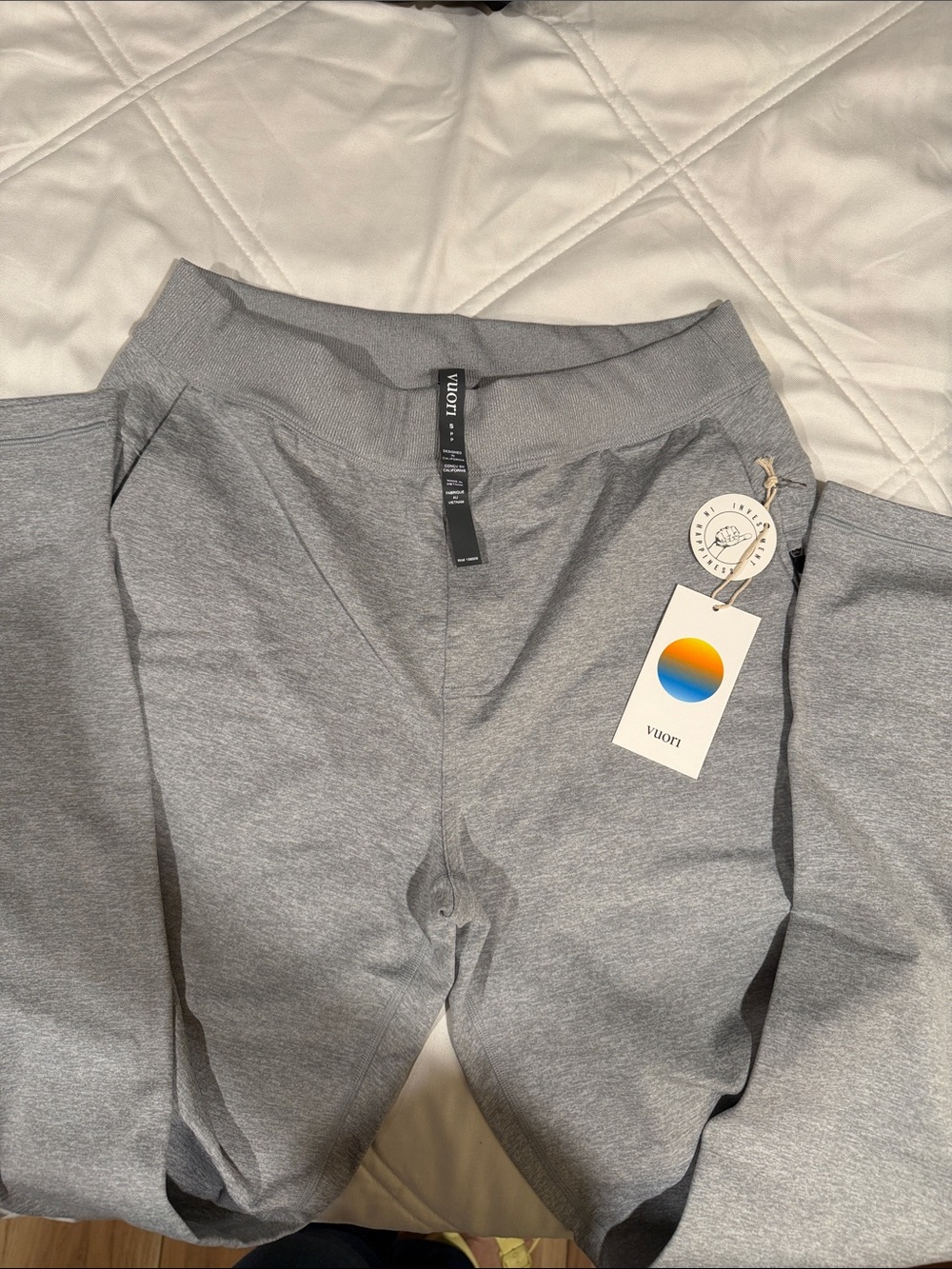 Vuori Light Gray Everyday Joggers